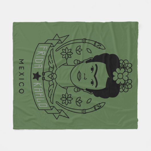 Frida Kahlo | Heroína Fleecedecke (Vorderseite (Horizontal))