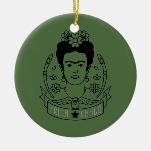 Frida Kahlo | Heroína Keramikornament (Vorne)
