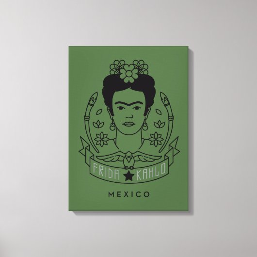 Frida Kahlo | Heroína Leinwanddruck (Vorderseite)