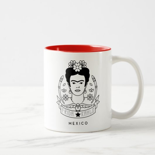 Frida Kahlo | Heroína Zweifarbige Tasse (Rechts)