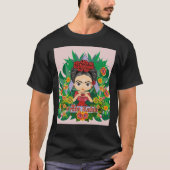 Frida Kahlo Herz-Blume ästhetisch Graphic T-Shir T-Shirt (Vorderseite)