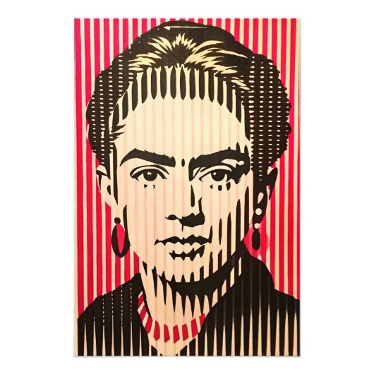 Frida Kahlo im BAUHAUS-Stil Fotodruck (Vorne)