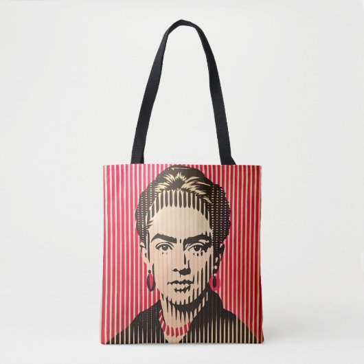 Frida Kahlo im BAUHAUS-Stil Tasche (Vorderseite)