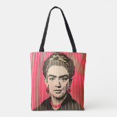 Frida Kahlo im BAUHAUS-Stil Tasche (Rückseite)