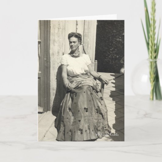 Frida Kahlo in Sun Karte (Vorderseite)