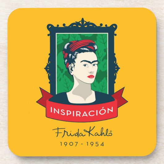 Frida Kahlo | Inspiración Getränkeuntersetzer (Vorderseite)