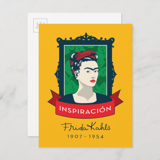 Frida Kahlo | Inspiración Postkarte (Vorne/Hinten)