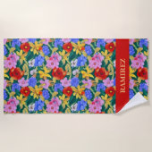 Frida Kahlo Inspiriert Badetuch (Vorderseite)