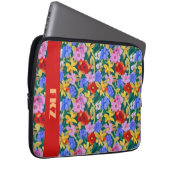 Frida Kahlo Inspiriert Monogram Laptopschutzhülle (Vorne Rechts)