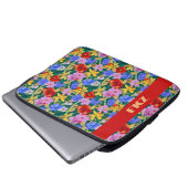 Frida Kahlo Inspiriert Monogram Laptopschutzhülle (Vorne Knopf)
