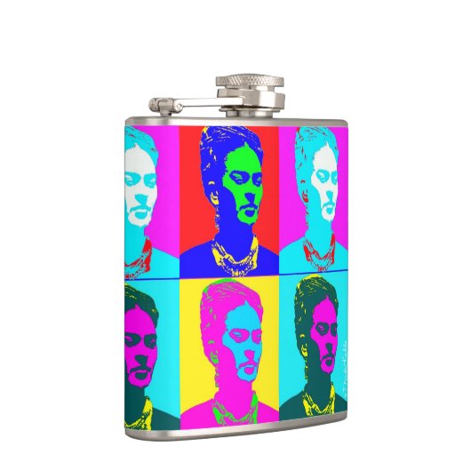 Frida Kahlo inspiriertes Porträt Flachmann (Rechts)