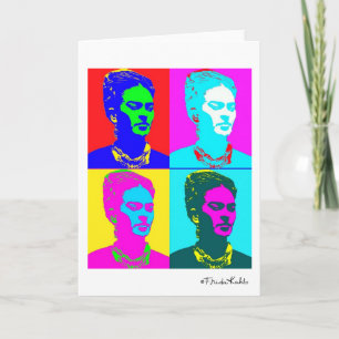 Frida Kahlo inspiriertes Porträt Karte
