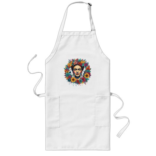 Frida Kahlo Lange Schürze (Vorne)
