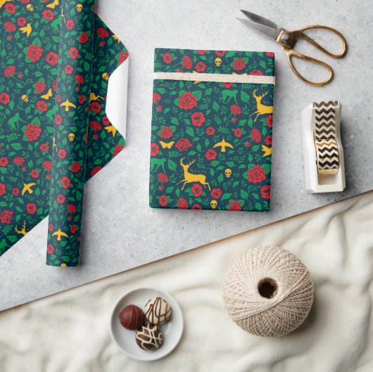 Frida Kahlo | Lebenssymbole Geschenkpapier (Kunsthandwerk)