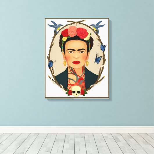 Frida Kahlo Leinwand (Insitu (Holzboden))