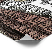 Frida Kahlo Lettering Portrait Poster (Ecke)