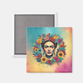 Frida Kahlo Magnet (Vorderseite/Rückseite)