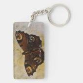 Frida Kahlo malte Schmetterling Schlüsselanhänger (Rückseite)