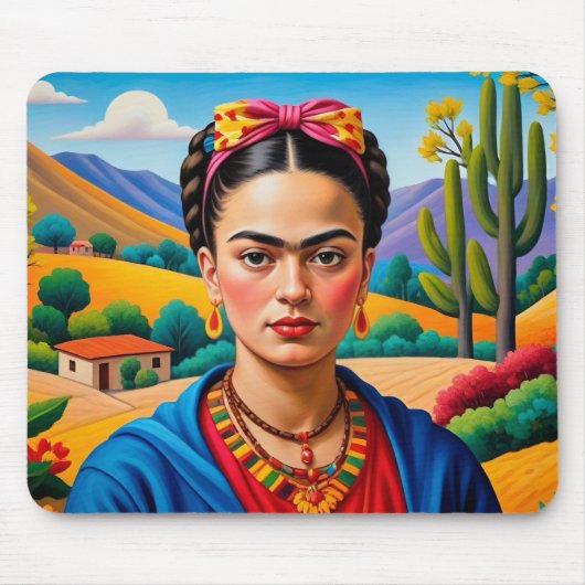 Frida Kahlo Mauseppich Mousepad (Vorne)