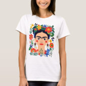 Frida Kahlo Mexican Artist Feminist LatinaX T-Shirt (Vorderseite)