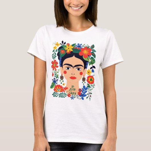 Frida Kahlo Mexican Artist Feminist LatinaX T-Shirt (Vorderseite)