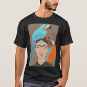 FRIDA KAHLO Mexican Feminist portrait Art poster A T-Shirt (Vorderseite)
