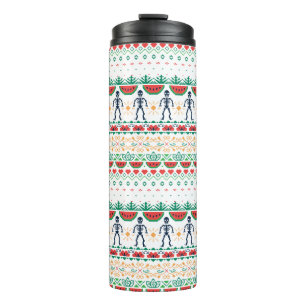 Frida Kahlo Mexikanische Grafik Thermosbecher