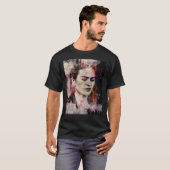FRIDA KAHLO mexikanisches Feministenportrait Art T-Shirt (Vorne ganz)
