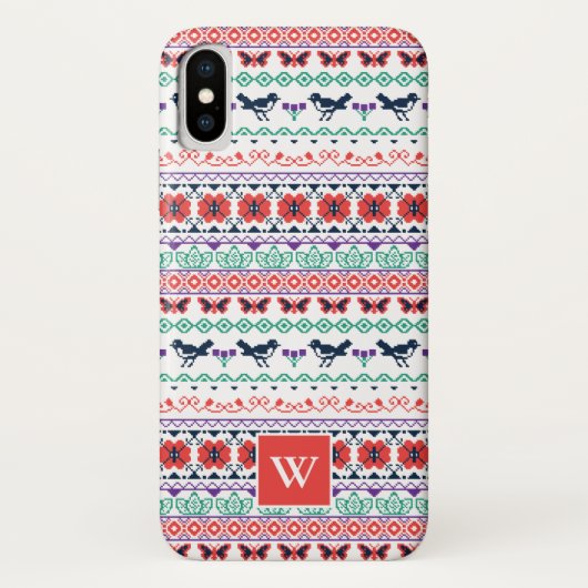 Frida Kahlo| Mexikanisches Muster Case-Mate iPhone Hülle (Rückseite)