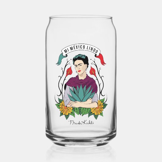 Frida Kahlo | Mi Mexico Lindo Dosenglas (Vorderseite)