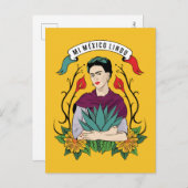 Frida Kahlo | Mi Mexico Lindo Postkarte (Vorne/Hinten)
