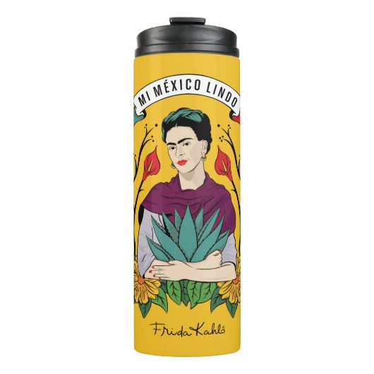 Frida Kahlo | MI Mexiko Lindo Thermosbecher (Vorderseite)