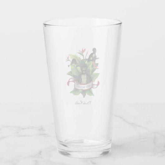 Frida Kahlo | Mis Monos Glas (Rückseite)