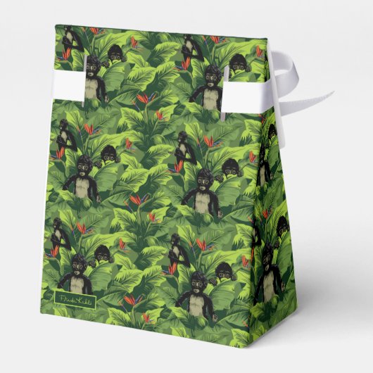 Frida Kahlo | Mis Monos Pattern Geschenkschachtel (Rückseite)