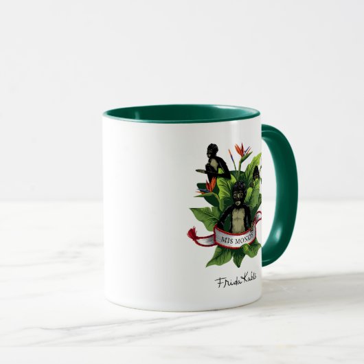 Frida Kahlo | Mis Monos Tasse (VorderseiteRechts)