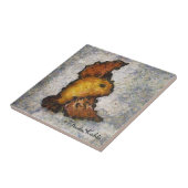 Frida Kahlo Monet-Style Bird Painting Fliese (Seite)