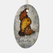 Frida Kahlo Monet-Style Bird Painting Keramikornament (Rechts)