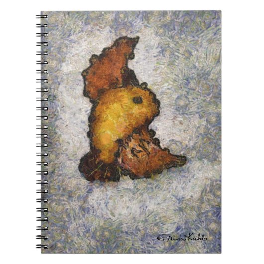 Frida Kahlo Monet-Style Bird Painting Notizblock (Vorderseite)