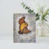 Frida Kahlo Monet-Style Bird Painting Postkarte (Stehend Vorderseite)
