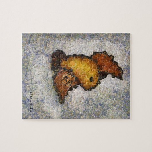 Frida Kahlo Monet-Style Bird Painting Puzzle (Horizontal)