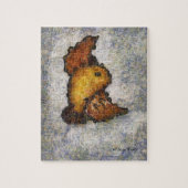 Frida Kahlo Monet-Style Bird Painting Puzzle (Vertikal)