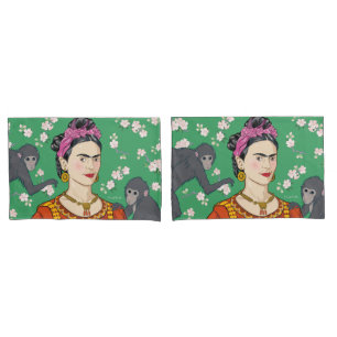 Frida Kahlo Monkey Graphic Kissenbezug