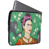Frida Kahlo Monkey Graphic Laptopschutzhülle (Vorne Rechts)