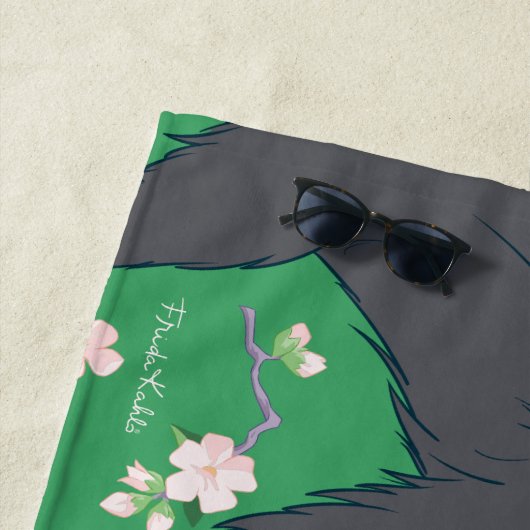 Frida Kahlo Monkey Graphic Strandtuch (Beispiel)