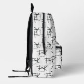Frida Kahlo Monogram "FK" Signature Pattern Bedruckter Rucksack (Links)