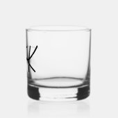Frida Kahlo Monogram Signature "FK" Whiskyglas (Links)