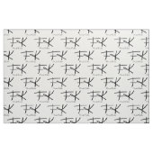 Frida Kahlo-Monogramm "FK"-Signaturmuster Stoff (Fat Quarter (45,7 x 55,9 cm))