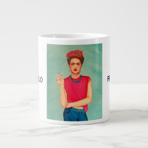 Frida Kahlo Oil Painting Jumbo-Tasse