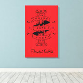 Frida Kahlo | Pain Art Liebe Leinwanddruck (Insitu (Holzboden))