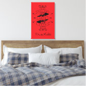 Frida Kahlo | Pain Art Liebe Leinwanddruck (Insitu (Schlafzimmer))